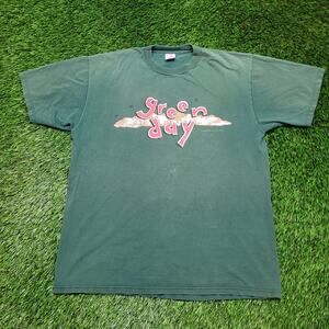 Vintage 94 Green Day Dookie T-Shirt Mens L USA Jerzees Brockum